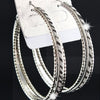 Charm Frosted Big Hoop Earrings