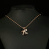 Hollowed Frame Design Pendant Necklace