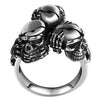 Black Alien Skull Finger Ring